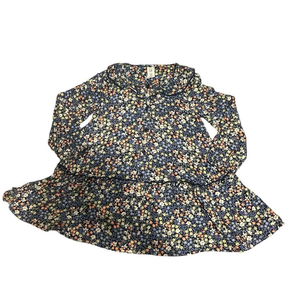 NWT Gap Kids Floral Ruffle Tiered Dress Toddler Size 3T